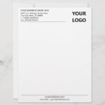 Your Business Personalized Letterhead Template<br><div class="desc">Custom Font and Colors - Simple Personalized Business Letterhead with Logo - Add Your Logo - Image or QR Code - Photo / Business Name - Company / Address - Contact Information / more - Resize and move or remove and add elements / image with Customization tool - Choose font...</div>