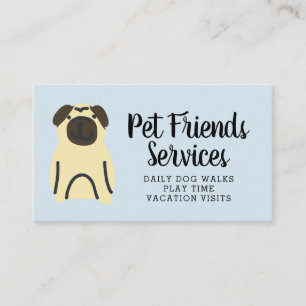 Your Business   Pet Services Business Card