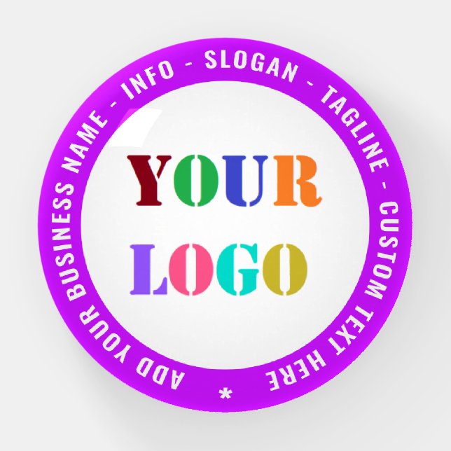 Your Business Promotional Branded Paperweight Gift (Front)