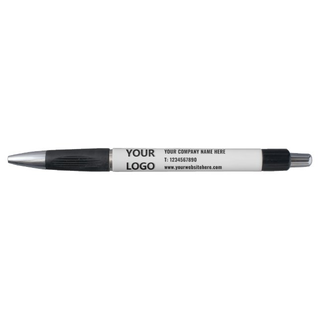 Your Business Promotional Pen with Logo and Text (Front)