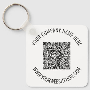 Your Business Promotional QR Code Keychain Example