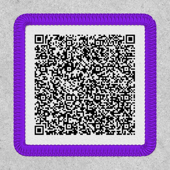 Your Business Promotional QR Code Patch Template (Front)