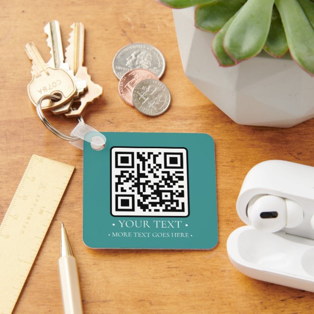Your Business QR Code Keychain (Desk)
