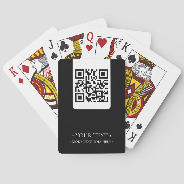 Your Business QR Code Poker Cards (Back)