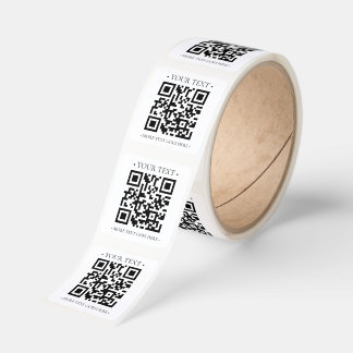 Your Business QR Code Square Sticker