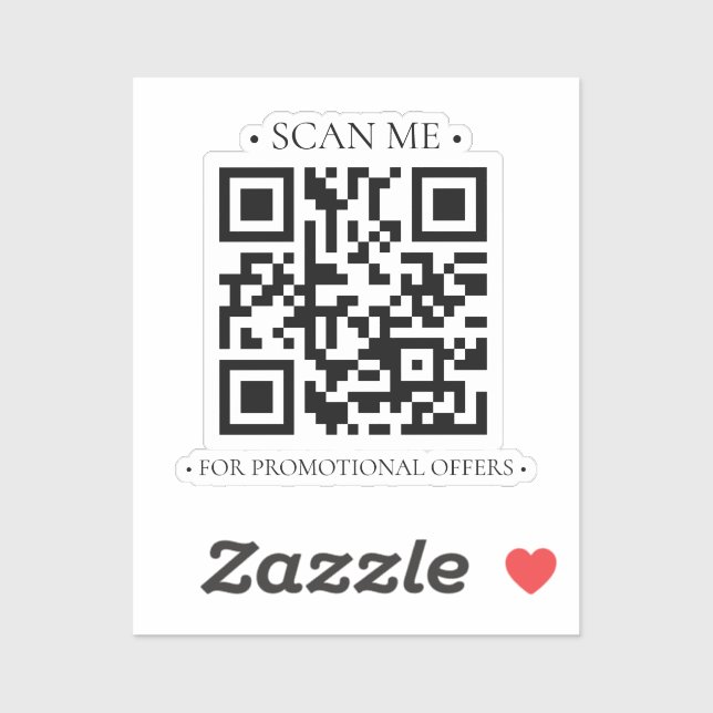 Your Business QR Code Sticker (Sheet)