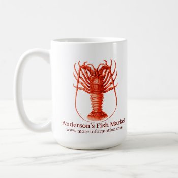 Your Business Red Spiny Lobster Coffee Mug by elizme1 at Zazzle