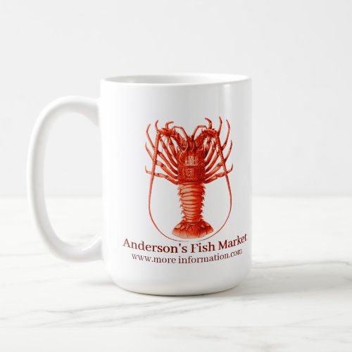 Your Business Red Spiny Lobster Coffee Mug