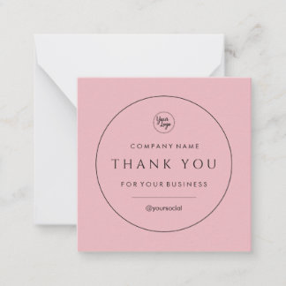 Your Business Thank You Classic Note Card