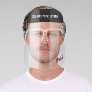 Your Business Title and Employee Name Face Shield