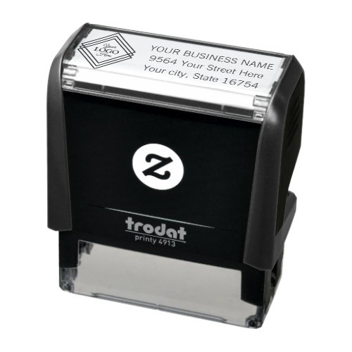 Your Busniss Logo Address Self_inking Stamp