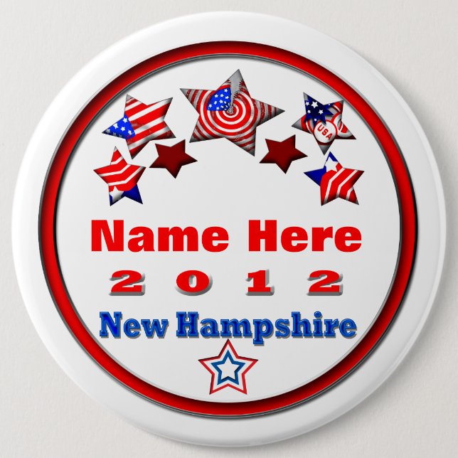 Your Candidate Pinback Button (Front)