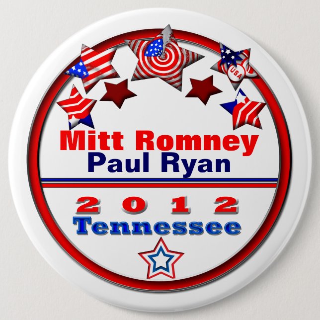 Your Candidate Tennessee Pinback Button (Front)