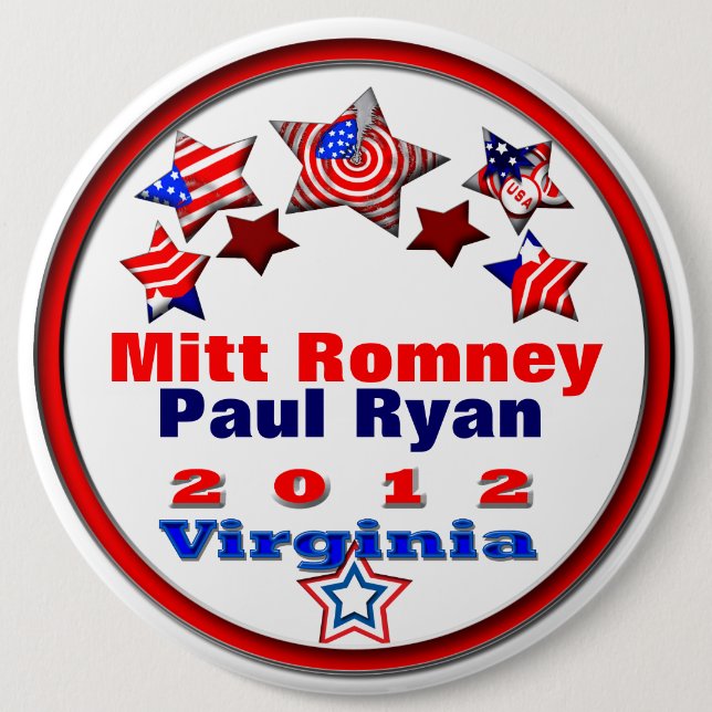 Your Candidates Virginia Pinback Button (Front)