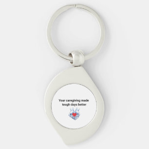Your Caregiving Made Tough Days Better Keychain