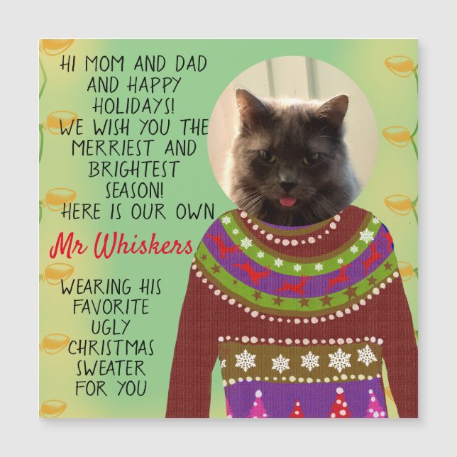 Your Cat Personalized Snarky Christmas (Front)