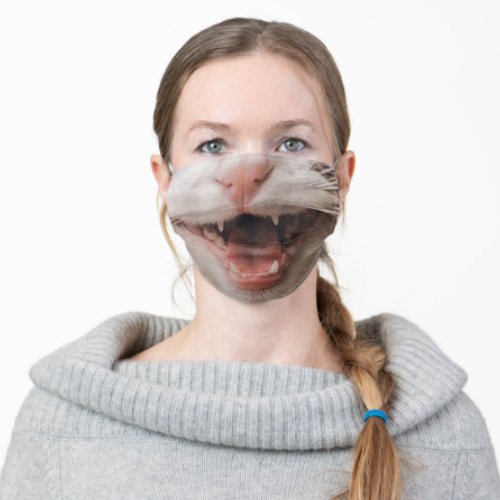 Your Cat Photo Custom Face Cat Love Funny Adult Cloth Face Mask