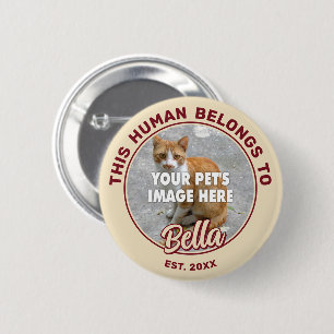 Your Cat Photo Pin-Back Button