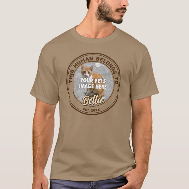 Your Cat Photo T-Shirt (Front)