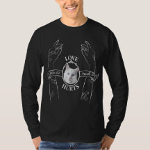 Your cat's face on shirt black and white