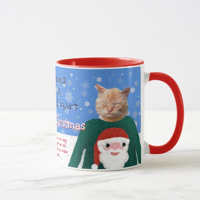 Your Cats in Ugly Christmas Sweaters Custom Photo  Mug (Right)