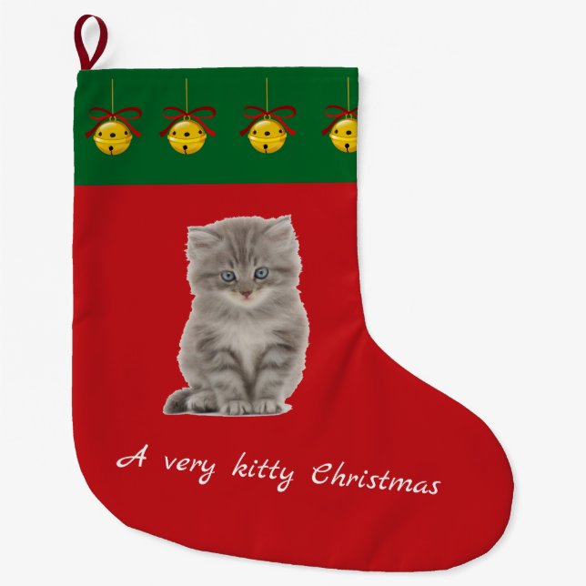 Your cat's personalized Christmas stocking (Front)