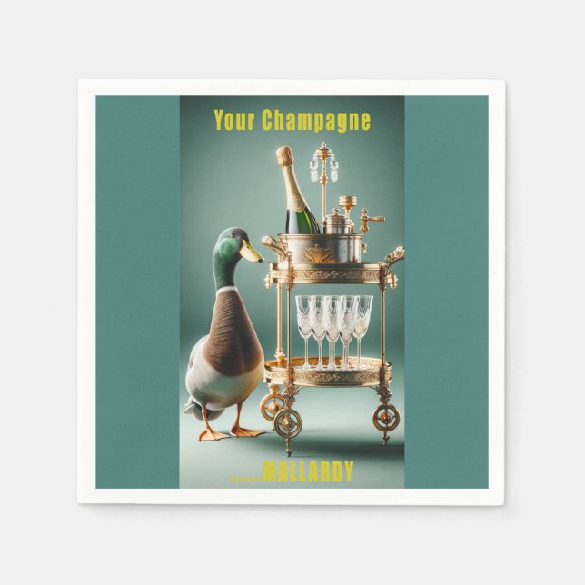 Your Champagne Mallardy Napkins (Front)