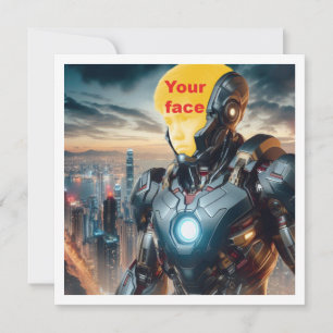 Your child as a superhero, custom superhero card