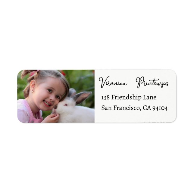 Your child Easter photo  Label (Front)