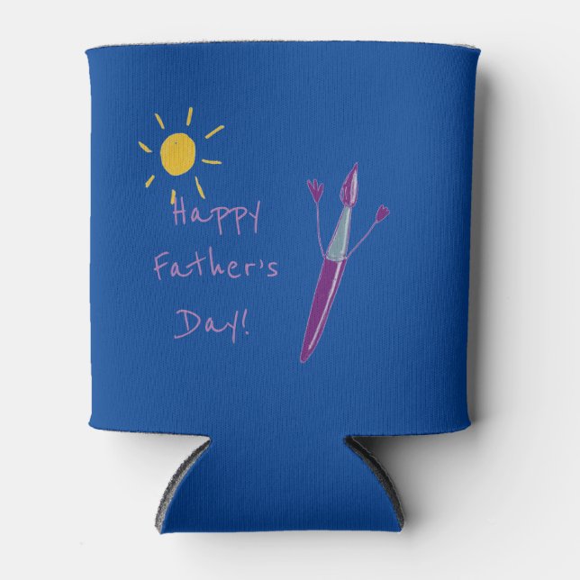 Your Child’s Artwork Father’s Day  Can Cooler (Front)