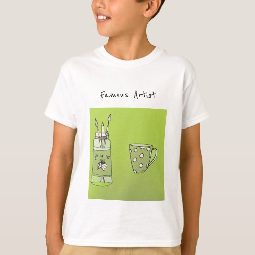 Your Childs Artwork On A T_Shirt