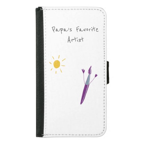 Your Childâs Artwork On A Wallet Case