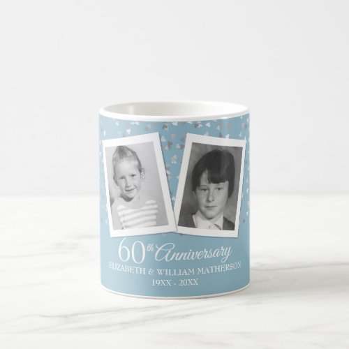 Your Childhood Photos 60th Wedding Anniversary Coffee Mug