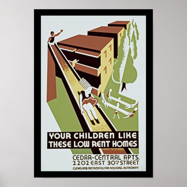 Your Children Like These Low Rent Homes Poster (Front)