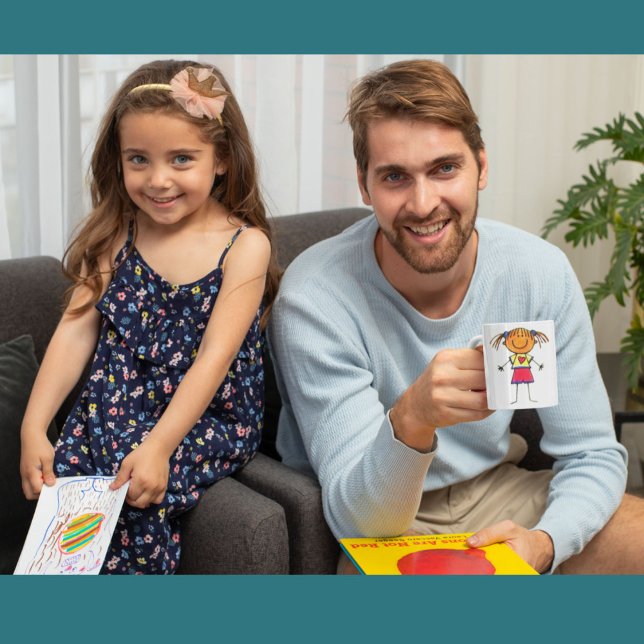 Your Child's Artwork Mug (Child's art on a mug for Father's day)