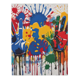 Your Childs Artwork One Of A Kind Personalized Faux Canvas Print