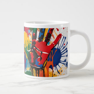 Your Childs Artwork One Of A Kind Personalized Giant Coffee Mug