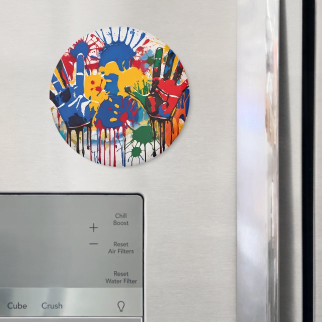 Your Childs Artwork One Of A Kind Personalized Magnet (In Situ (Fridge))