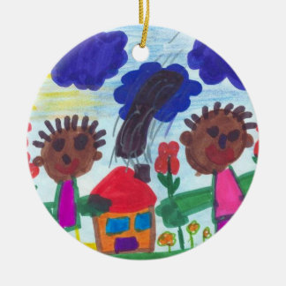Your Child's Artwork, Painting, Drawings Ceramic Ornament