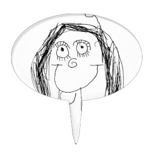 Your Child's Drawing - Mother's Day Gift Cake Topper