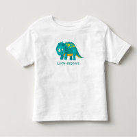 Your Child's Name Dinosaur Design Toddler T-shirt