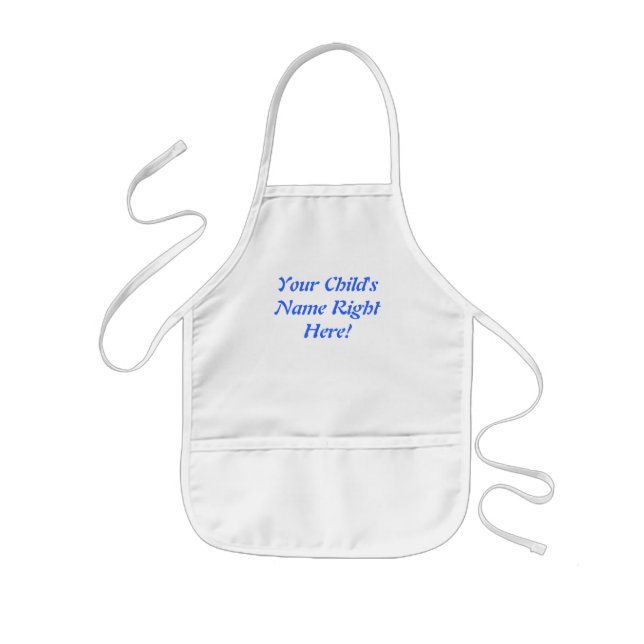 Your Child's Name Right Here! Kids' Apron (Front)
