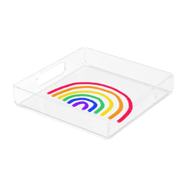 Your Child's Own Artwork | Upload Kids Drawing Acrylic Tray | Zazzle