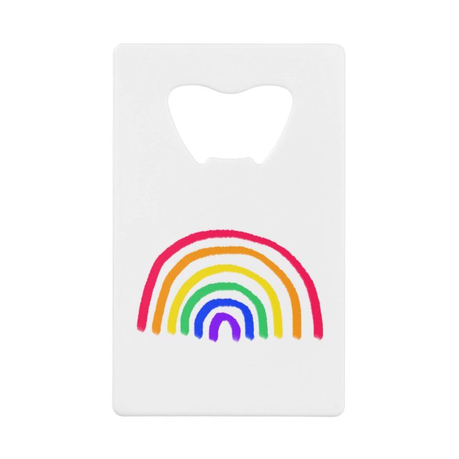 Your Child's Own Artwork | Upload Kids Drawing Credit Card Bottle Opener (Front)