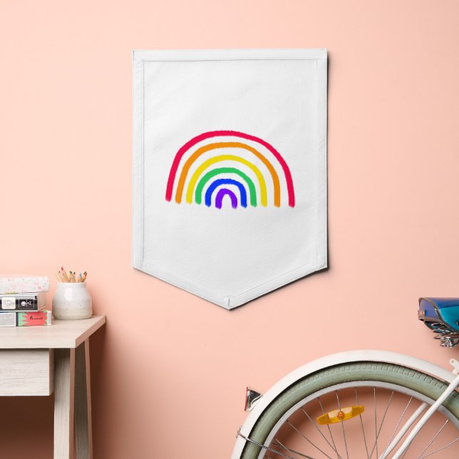 Your Child's Own Artwork | Upload Kids Drawing Pennant (Insitu 2)