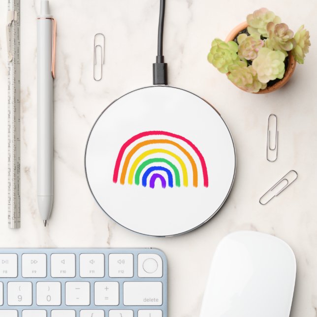 Your Child's Own Artwork | Upload Kids Drawing Wireless Charger (Desk)