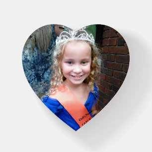 Your Child's Photo Glass Customize Kids Template Paperweight