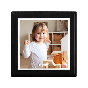 Your Child's Photo & Script Name Gift Box