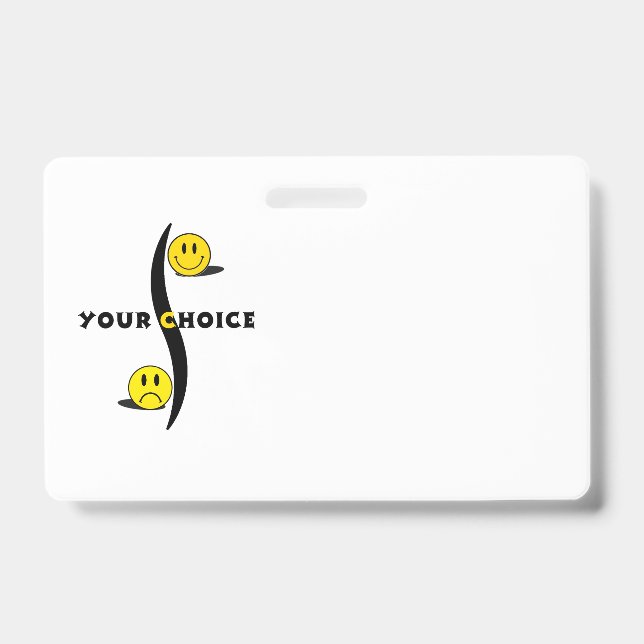 your choice badge (Front)