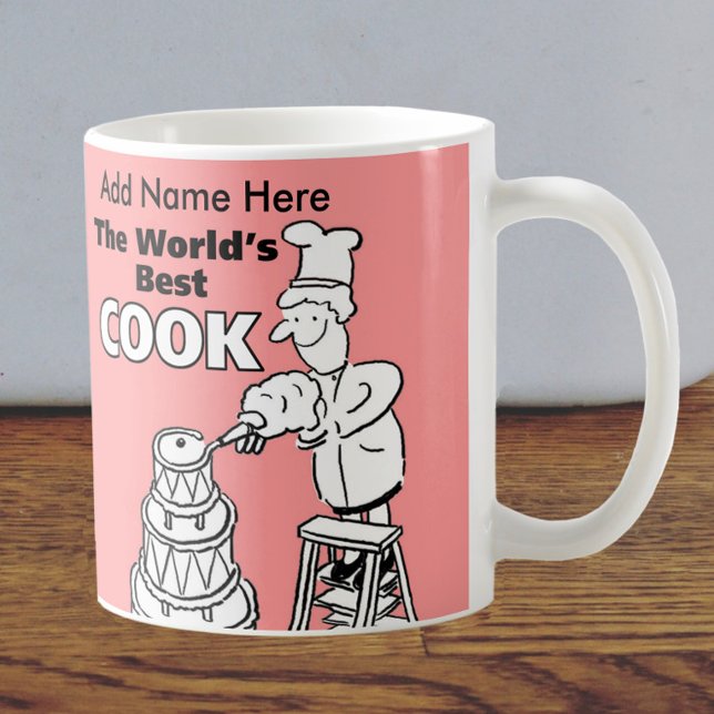 Your Choice of Name - World's Best Cook Coffee Mug (Creator Uploaded)
